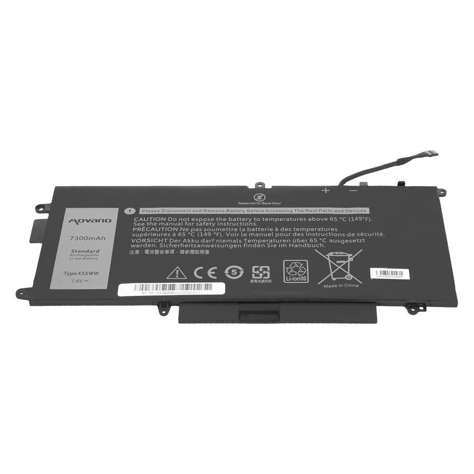Movano Bateria Bateria K5XWW do Dell Latitude 5289 7390 2-in-1 - 7300mAh (7300 mAh) (MOVANO)