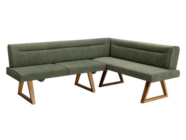 Moderano Eckbank LAURA, grün, Holznachbildung