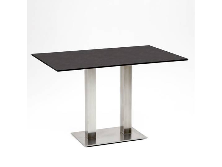 Niehoff Bistro Tisch rechteckig 120x81cm, HPL Granit-Design