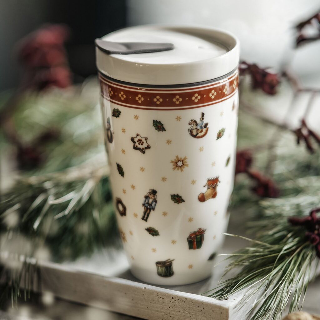 Isolierflasche VILLEROY & BOCH "Coffee To Go Becher Toy's Delight 350 ml bunt", bunt, 350ml, Trinkflaschen, Isolierflasche