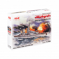 ICM - Markgraf WWI German Battleship - 1:700 - 214 Teile 306529