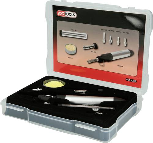 KS Tools Gaslötkolben inkl. Lötspitze, inkl. Lötzinn 1St.