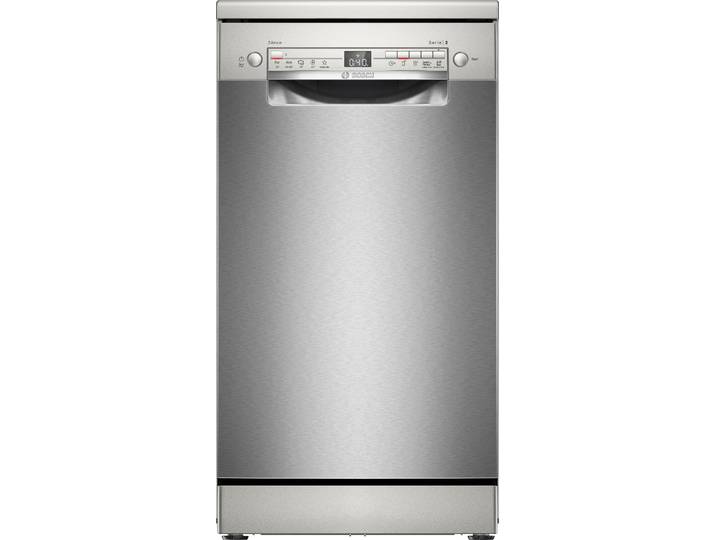 BOSCH Standgeschirrspüler SPS2HKI42E , Energieeffizienz: E, silber (edelstahl, lackiert), B:45cm H:84,5cm T:60cm, Geschirrspüler, Geräuschreduktion bis zu 30 Minuten dank Silence on demand, Rack Matic, Standgeschirrspüler