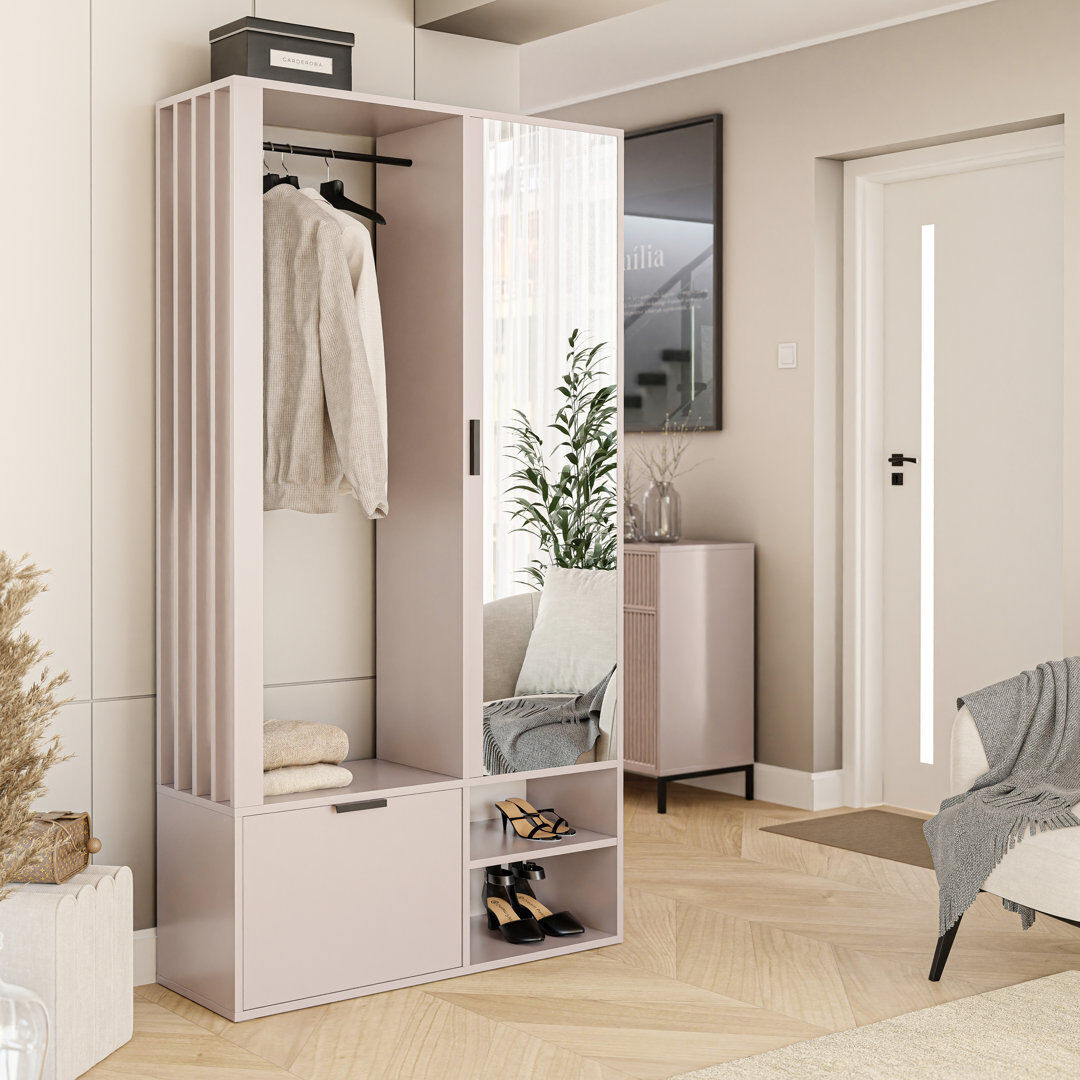17 Stories Yes Wardrobe Cashmere 189cm H X 100cm W X 33cm D