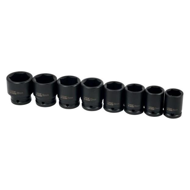 Elmag - Schlagnussen-Satz 3/4', 8-teilig SW 26,27,29,30,32,35,36,38 mmin Metallbox (42901)