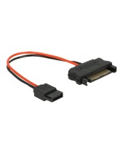 Delock Stromkabel SATA Leistung M bis Slimline W 10 cm (84873)