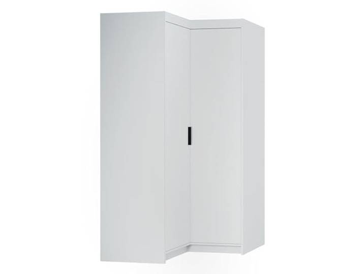AXLIVING Schrank Modern Eckschrank weiß Storicos 97,8 x190,5 x97,8cm Laminierte Platten. HDF-Rückwand. Kleiderstange. Sicher: Anbringung erforderlich (nicht für Gipswände geeignet).