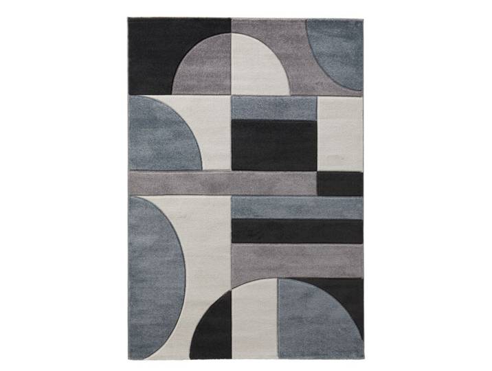 Tapis 160x230 cm SEATTLE Bleu/gris