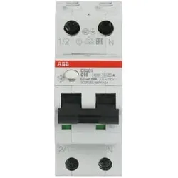 ABB FI-LS-Schalter DS201, 1+N, 30mA, 10A, C, Typ A - DS201 C10 A30