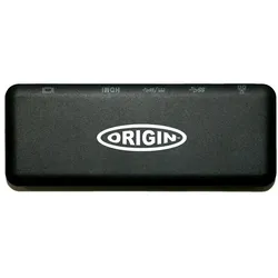 Origin Storage 4K Travel Dock USB C (USB-C, 5 Ports), Dockingstation + USB Hub, Schwarz