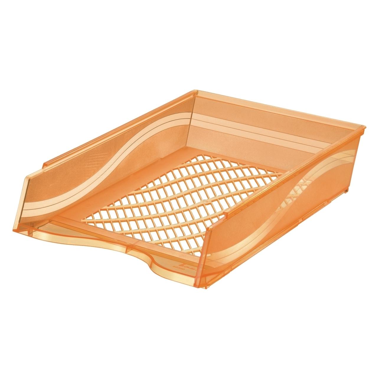 Bene Briefablage orange-transparent (A4, C4) (60100ORT)