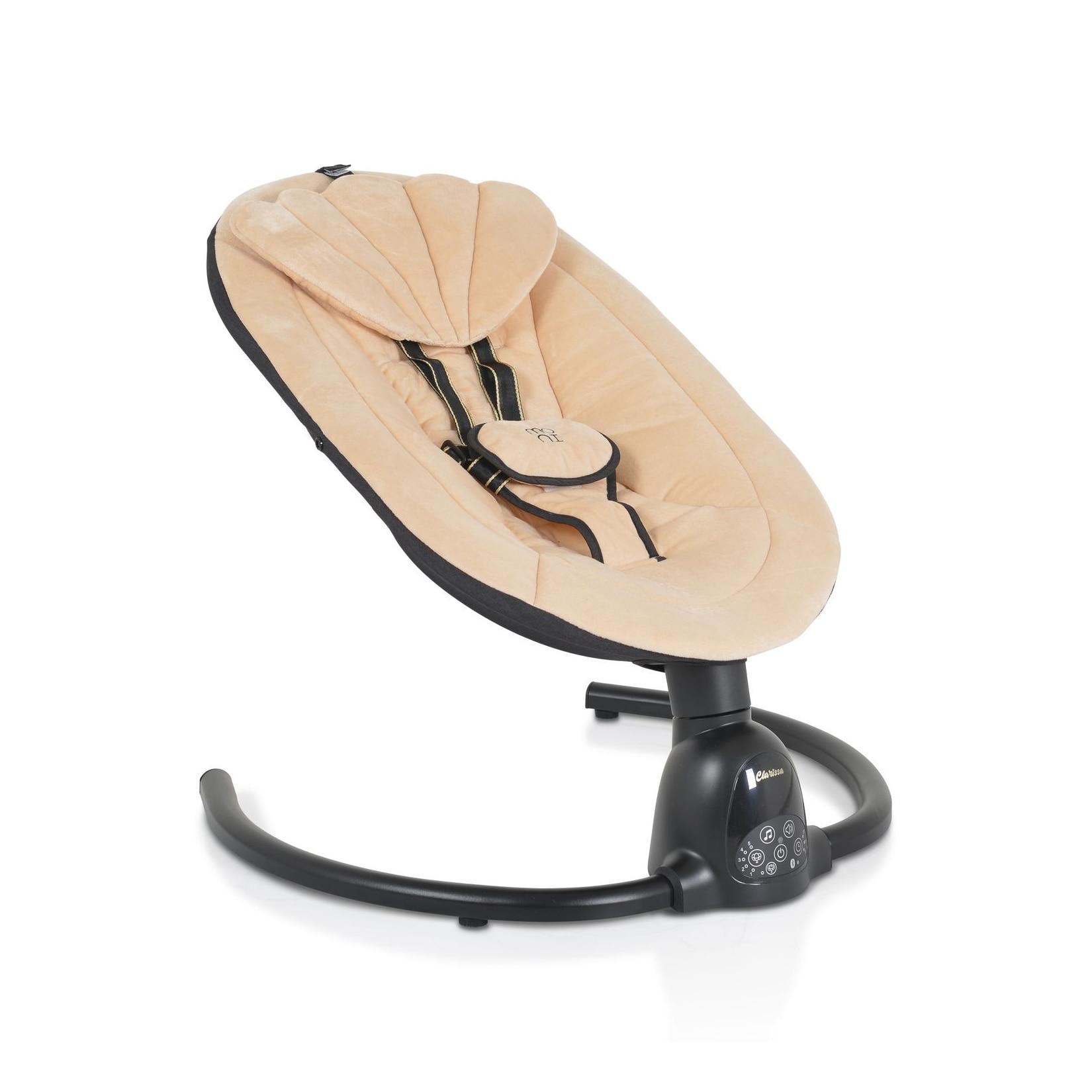 Moni Babywippe Clarissa elektrisch Moskitonetz Fernbedienung Musikfunktion Timer beige