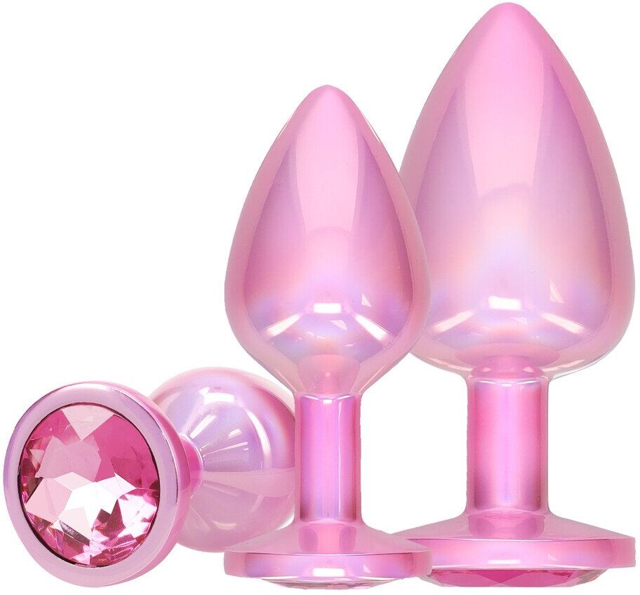 Ouch Kit Metal Anal Plug - Paris Collection - Pink