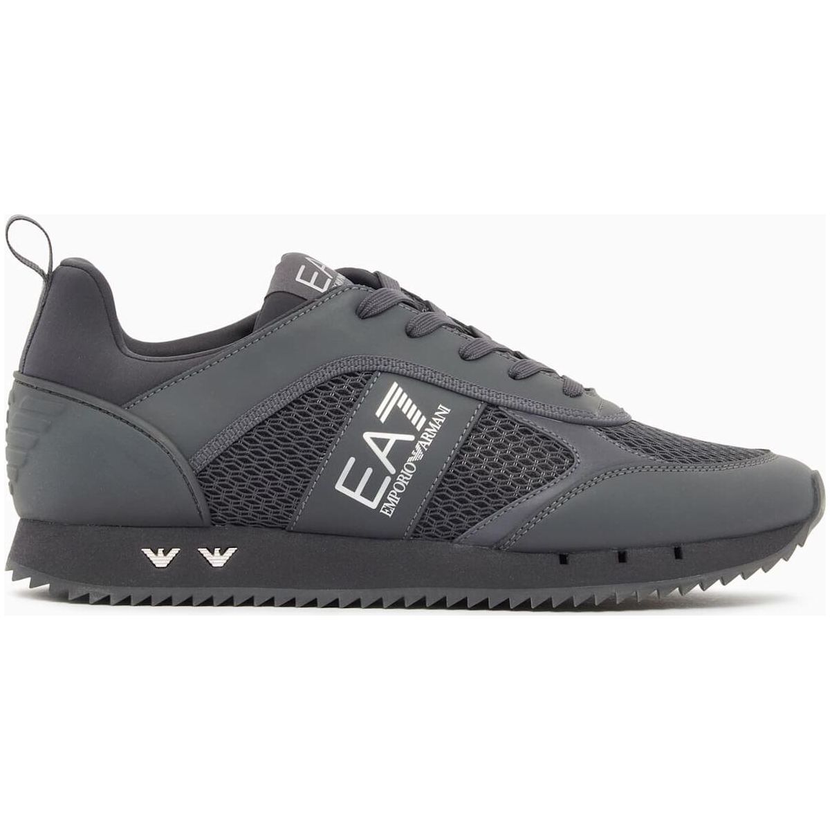 EA7 Sneaker - Sneaker Black AND White Mesh+ealstan With Foam+sahara PU+2M Reflex PU triple asphalt+silver (M8422) 9.5 7X000334 AF18610-M8422-9.5