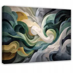 LEINWANDBILD Abstrakt Marmor Grün 120x80 cm