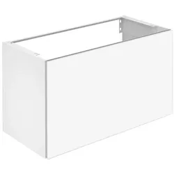 Keuco X-Line Waschtisch-Unterschrank 33172300000 Dekor weiß matt, Glas weiß klar, 100x60,5x49cm