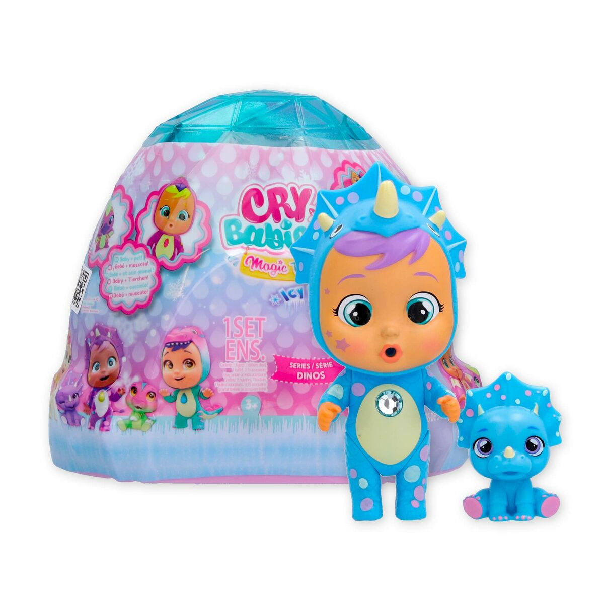 IMC Toys Cry Babies Magic Tears Icy World Dinos Pop voor kinderen vanaf 3 jaar