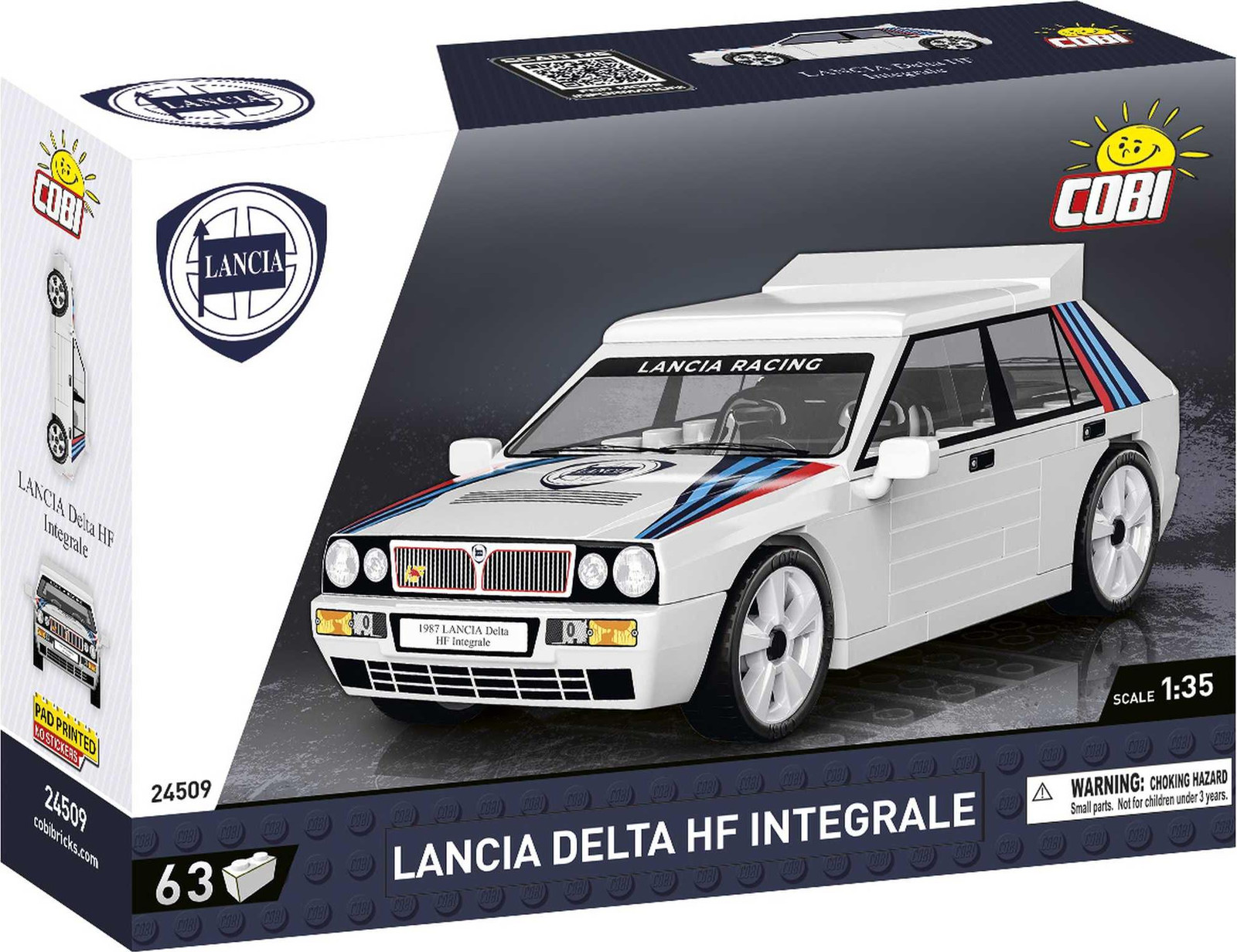 Cobi Lancia Delta HF Integrale bouwset met 63 onderdelen voor kinderen vanaf 6 jaar