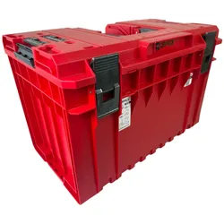 Qbrick, Sortimentskasten, System ONE 450 Vario RED ULTRA HD Custom Werkzeugkoffer modularer Organizer 585 x 385 x 420