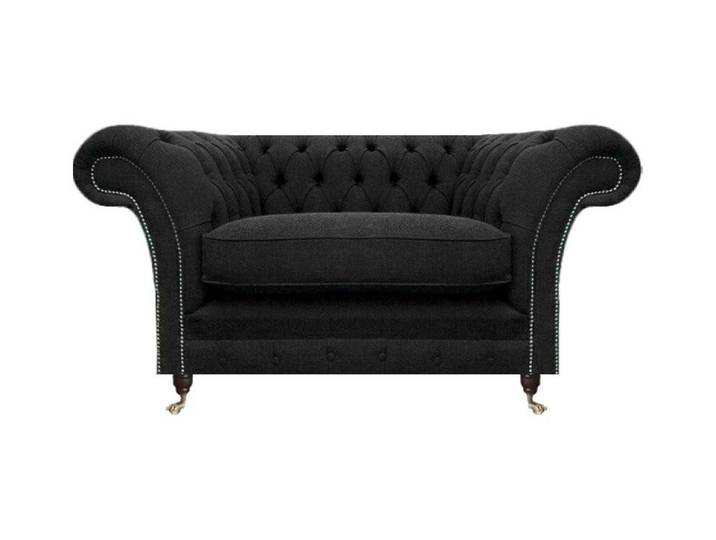 JVmoebel Chesterfield-Sessel Schwarzer Designer Polstersessel für stilvolles Wohnen (1-St., Sessel), Made in Europa
