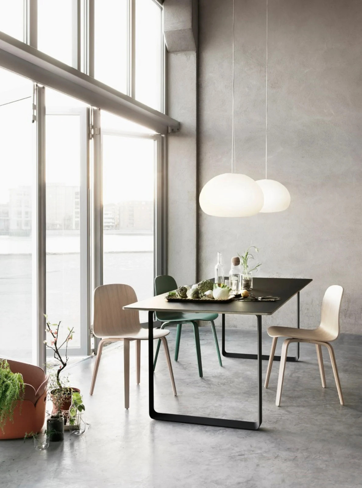 Muuto Fluid hanglamp wit glas Ø 42 cm