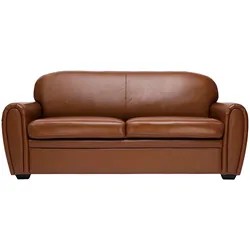 Vintage-Ledersofa braun 3-Sitzer CLUB