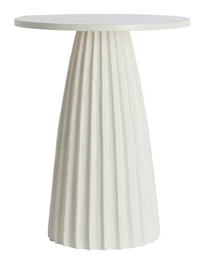 Light & Living Ronde Bijzettafel Veglia Crème Ø40cm