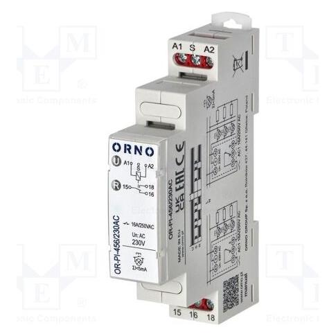 Orno Bistabiles Installationsrelais 230 VAC, 16A (OR-PI-456/230AC)