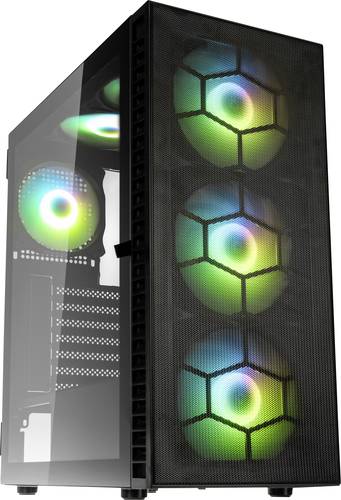 Kolink Observatory HF Plus Mesh ARGB Midi-Tower PC-Gehäuse Schwarz