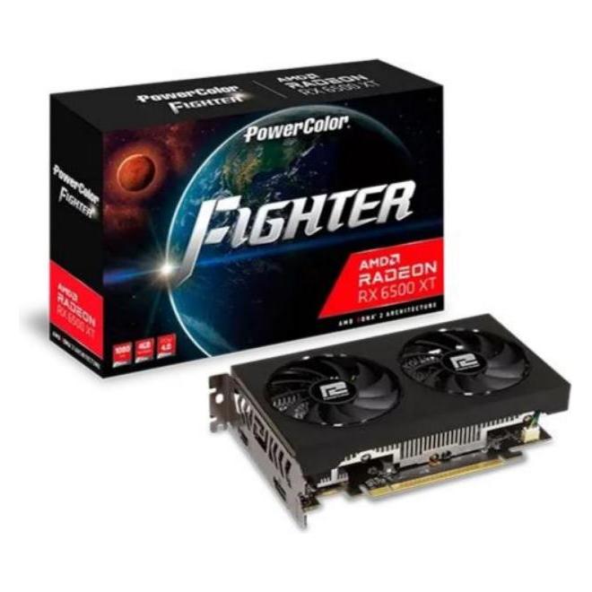 Powercolor Fighter V3 Radeon RX 6500 XT (4 GB, GDDR6) (AXRX 6500XT 4GBD6-DHV3)