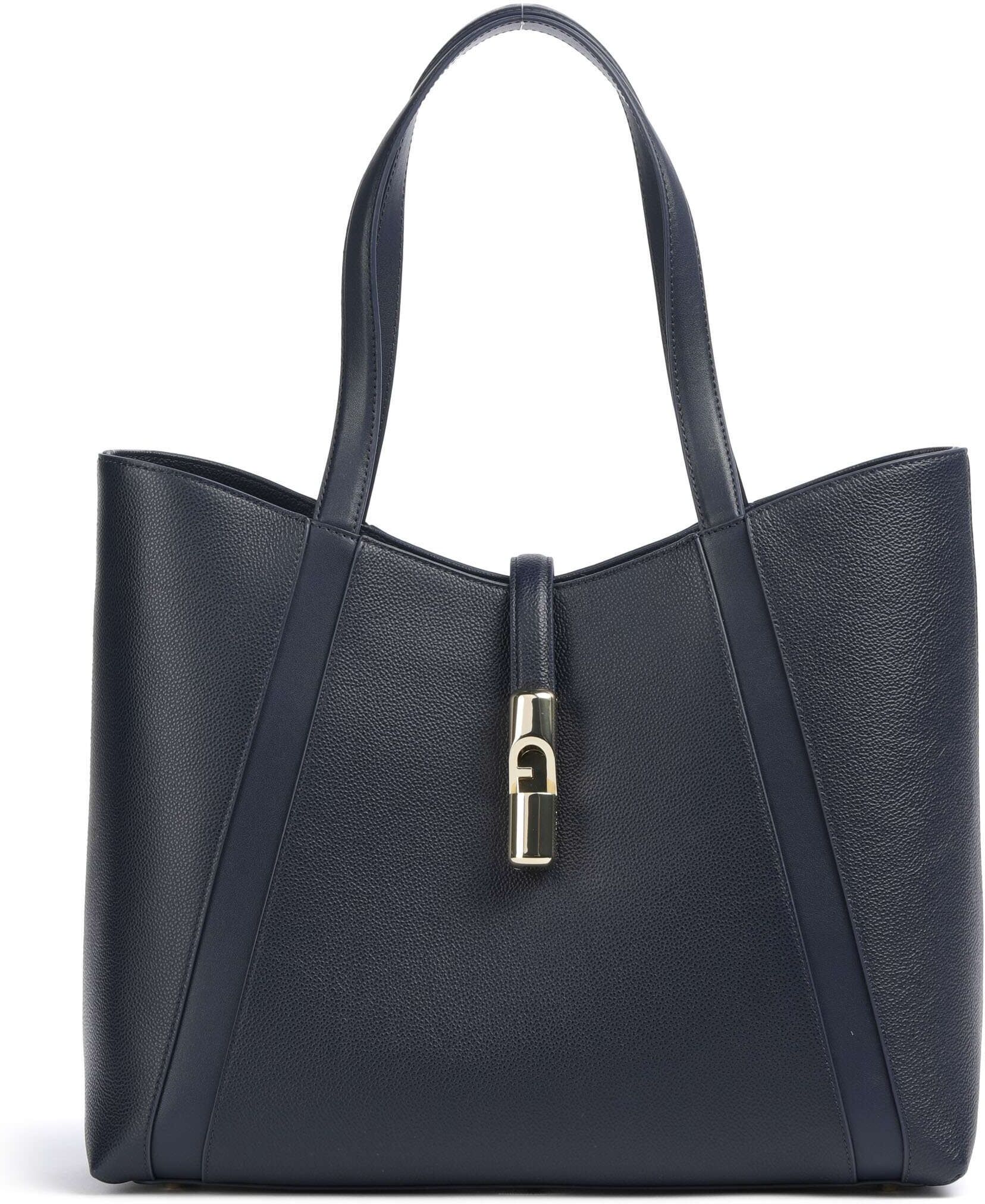 Furla Goccia L Shopper, blau