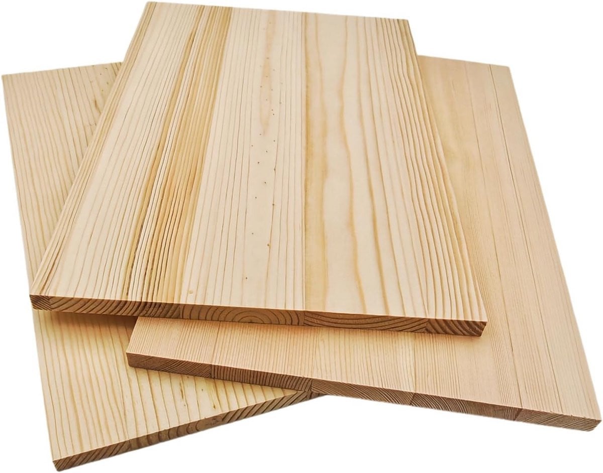 3x Rechthoekige Houten Planken voor Knutselen en Schilderen