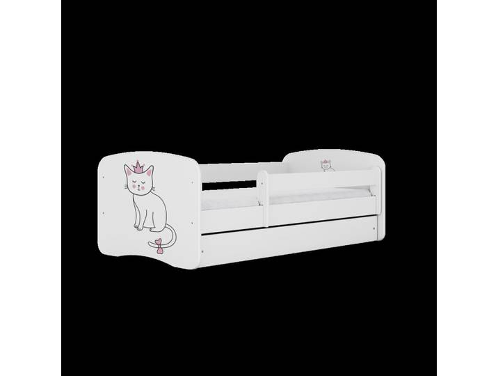 KINDERBETT Katze mit Schublade und Matratze 140/70