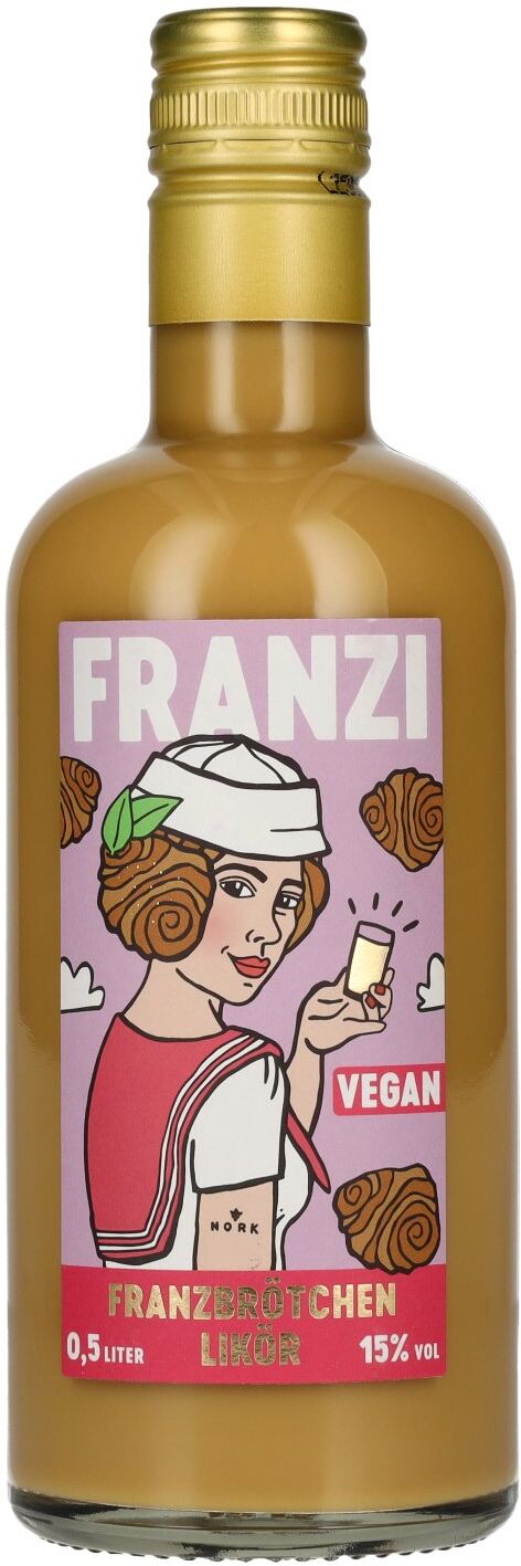 Franzi Likör Franzi Franzbrötchen VEGAN Likör 15% Vol. 0,5l