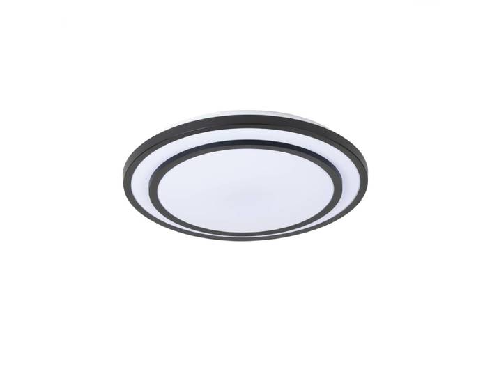 Plafonnier led en métal noir