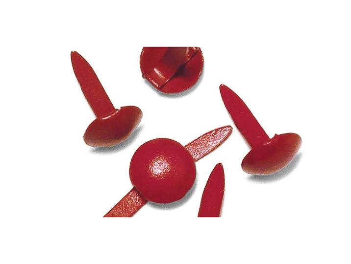 Rayher Brads Rund Rot 4 und 8 mm 75 Stück