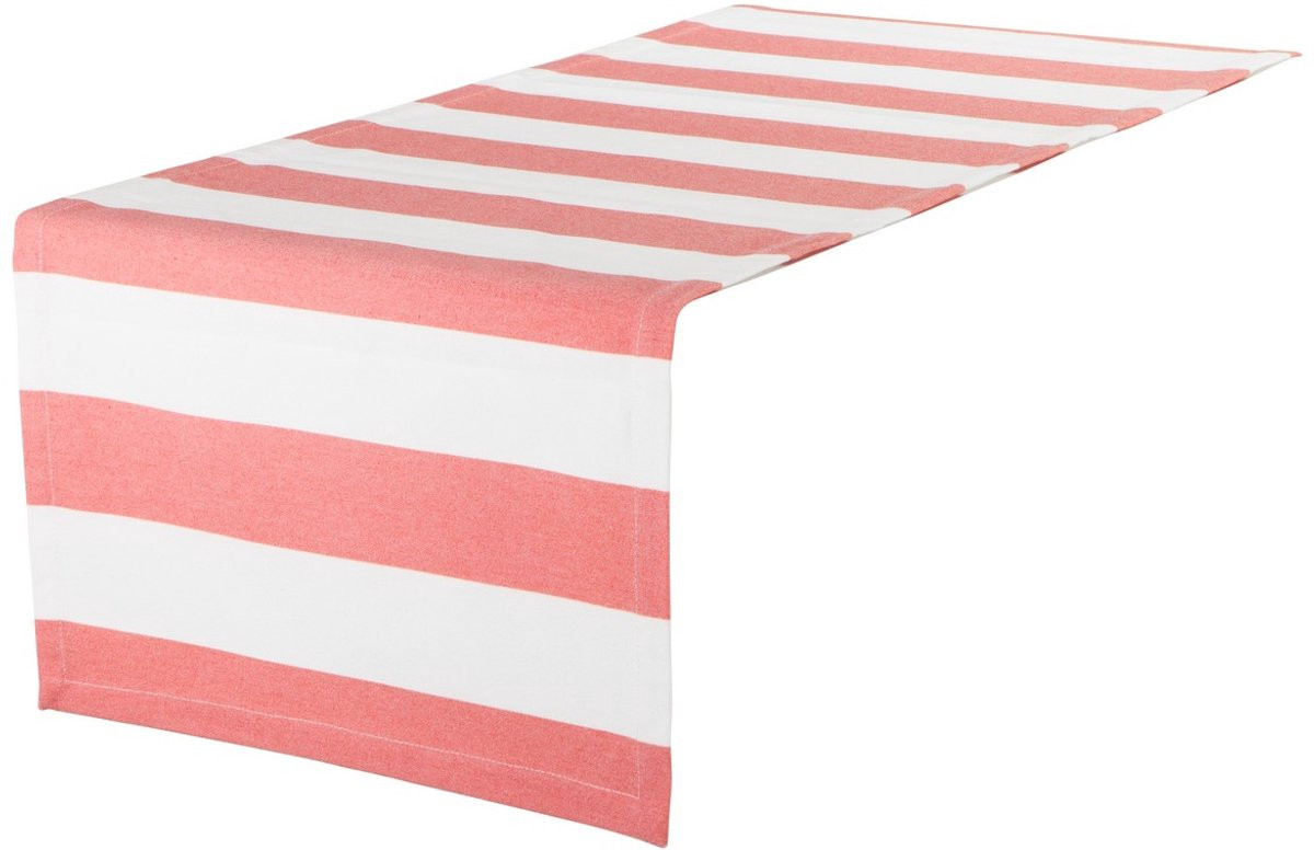 Mireille Tafelloper coral rood 42 x 142 cm