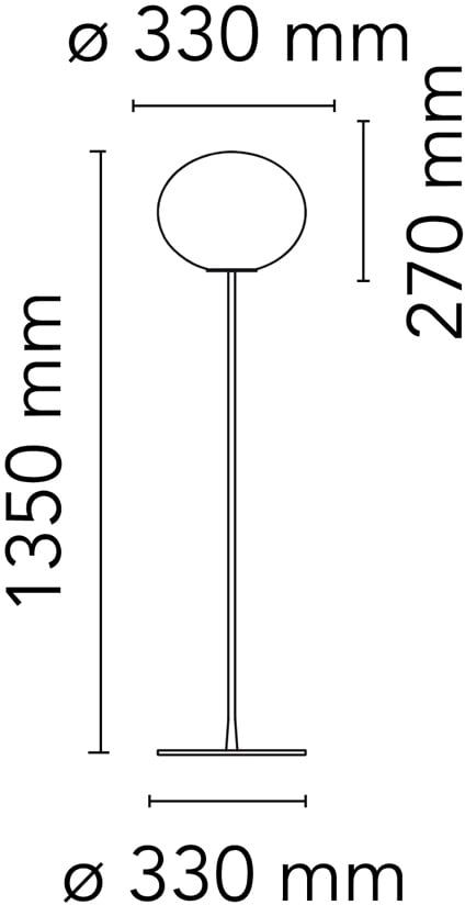 Flos Glo-Ball F1 Stehleuchte (silber) silber
