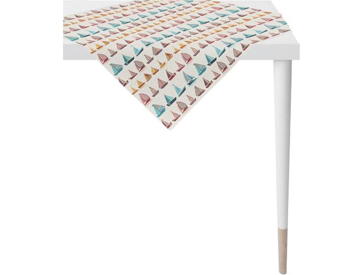 Mitteldecke APELT 1549 Summergarden, Sommerdeko, Sommer , bunt (natur, bunt), B:85cm L:85cm, Baumwolle, Polyacryl, Polyester, Tischdecken, Mitteldecke, Gobelingewebe