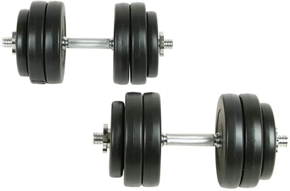 vidaXL Kit haltères 30 kg