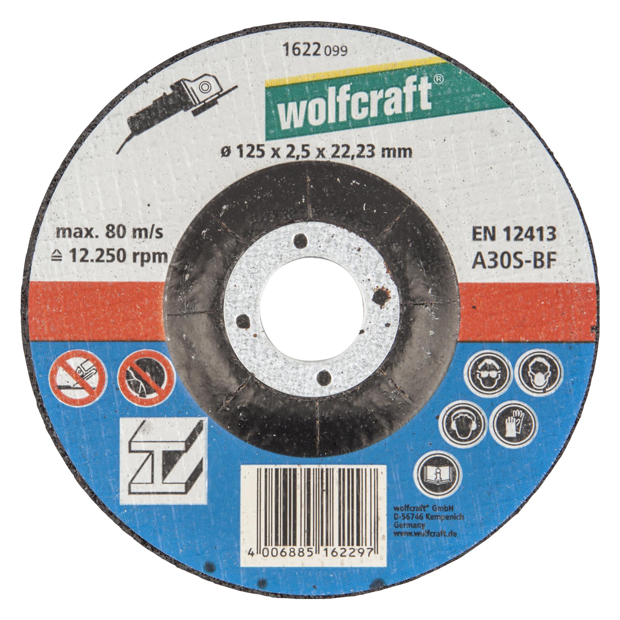 wolfcraft 1 Trennscheibe Met. gek. ø125x2,5x22,2mm (1622099)