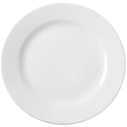 12 Teller, falch, rund, Delta, weiß, Hotel Porzellan, ⌀ 27 cm