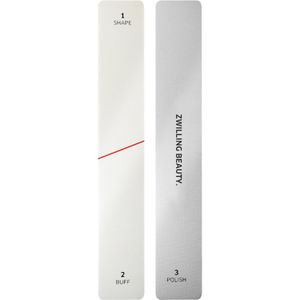 Zwilling Nagelfeile Polierfeile Premium, aus Sandblatt, doppelsetig fein und extra fein, Länge 16 cm, 3er Set