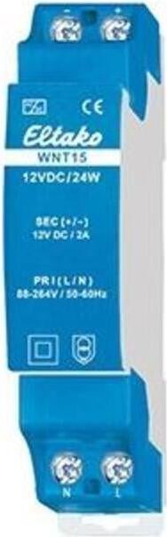 Eltako WNT15-12VDC/24W geschakelde voeding 110...240V/12V 24W