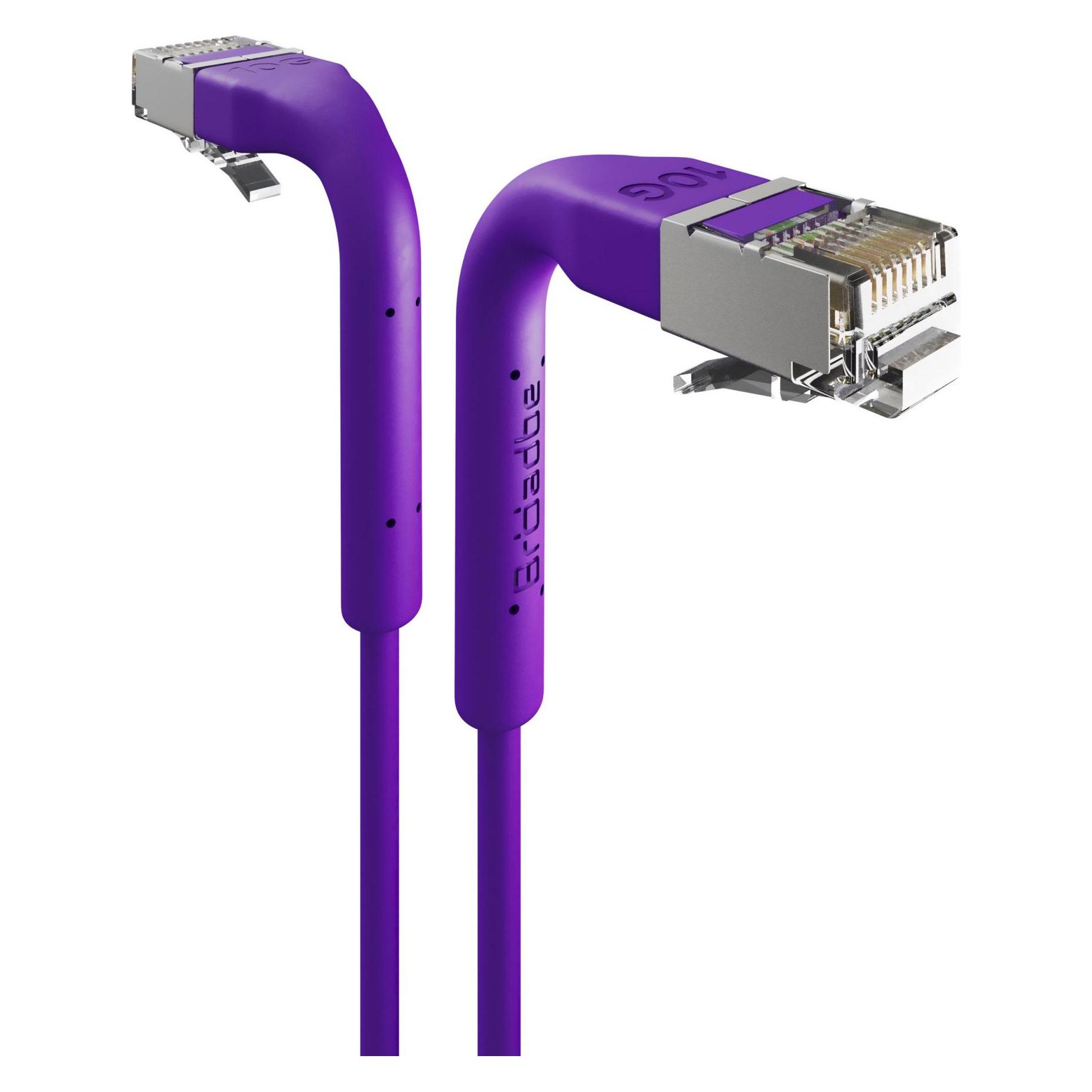 Broadbe Slim Patch Cable 10G Purple 0.1m Cable-Patch-Cat6A-PR-0.1M-Slim (CAT6a, 0.10 m) (Cable-Patch-Cat6A-PR-0.1M-Slim)