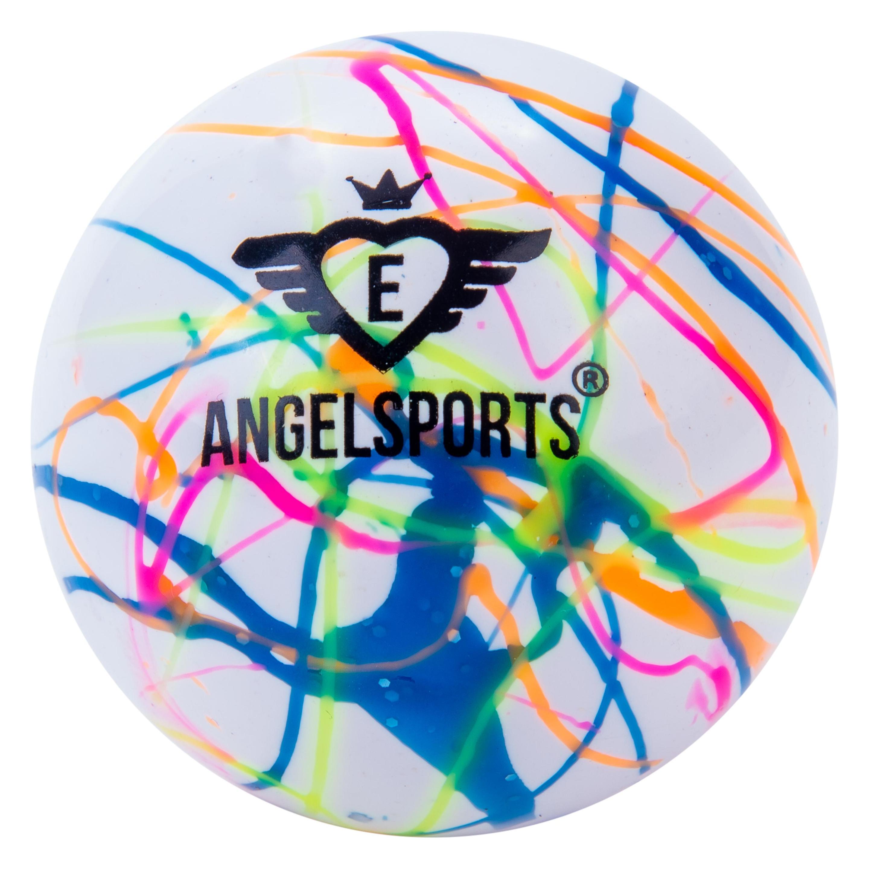 Engelhart Hockeyball weiss flammend, Durchmesser 68 mm (712015)