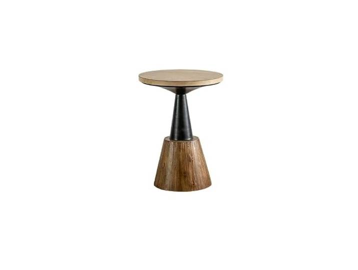 SAMCIOI Wohnzimmer-Beistelltisch, Couchtische Kleiner Runder Beistelltisch Aus Massivem Holz Im Amerikanischen Retro-Stil for Zuhause, Balkon, Gastfamilie, Café Couchtisch, Nachttisch