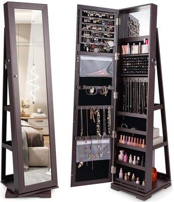 Armoire Jewelry Cabinet Standing Jewelry Organizer