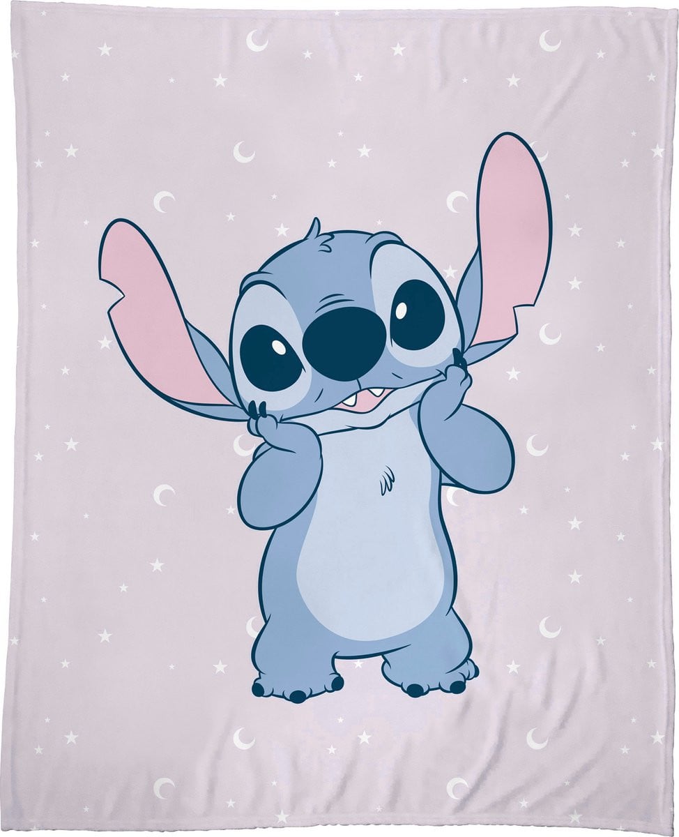 Disney Lilo & Stitch Fleece Plaid Happy - 125 x 150 cm