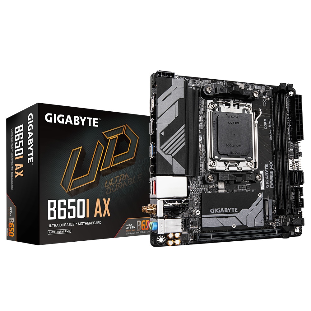 GIGABYTE B650I AX DDR5 Mini-ITX Mainboard - Sockel AM5